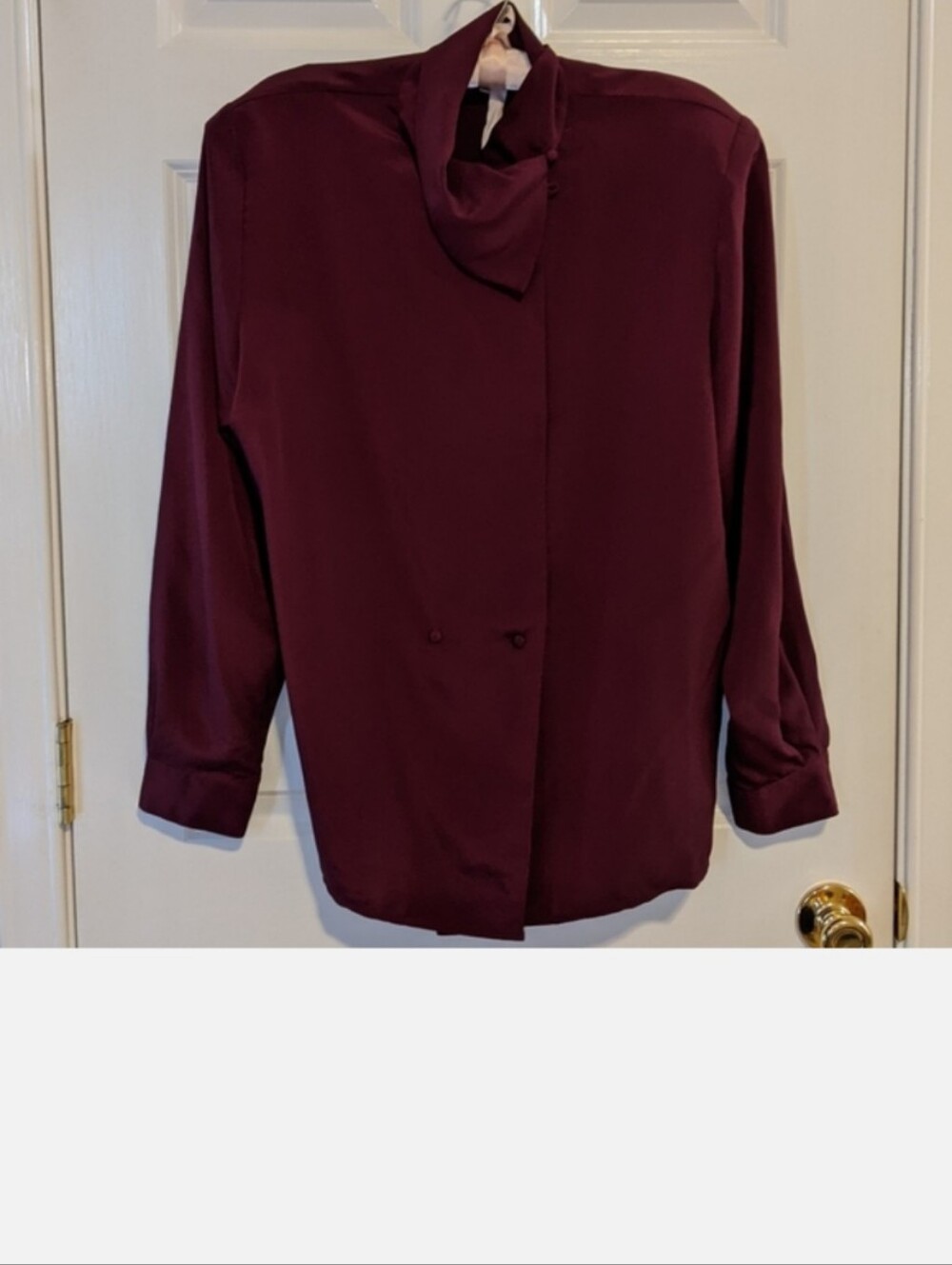 Vintage Wine Burgundy Blouse by KB Lawrence, Size 14